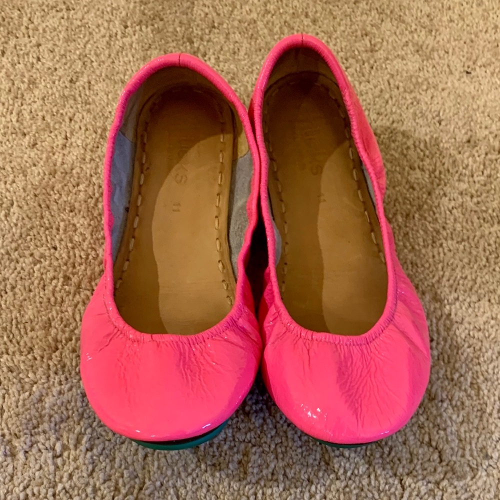 Tieks Neon Pop Pink Size 11